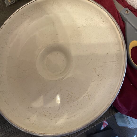 Vintage Sanko Ware Japan Country Flowers Porcelain Enamel Cookware Pot 9"x10" - Picture 8 of 10